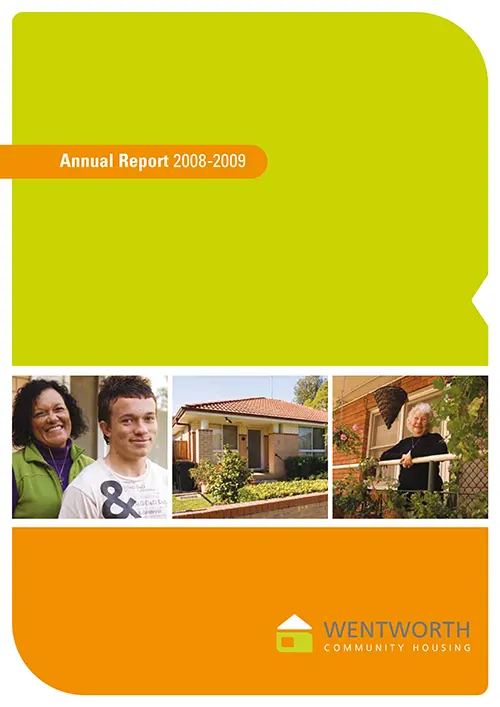 Annual report 2008 - 2009 cover page